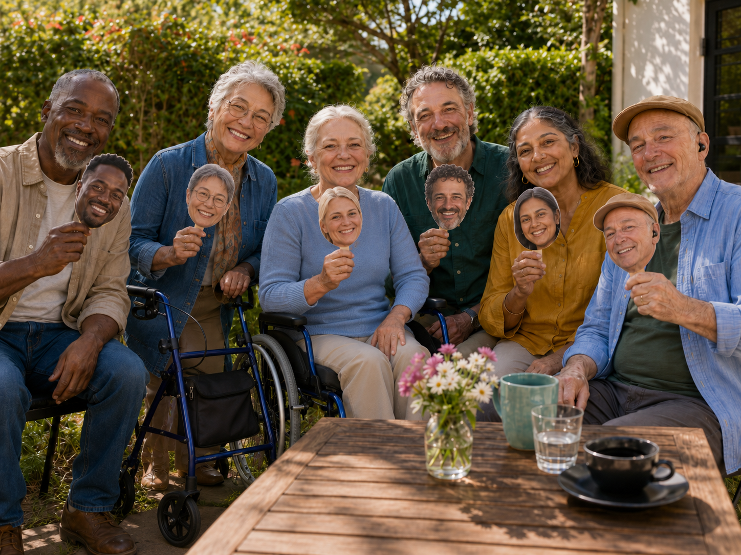 HALFLIFE Mask Illustration representing identity and age perceptions